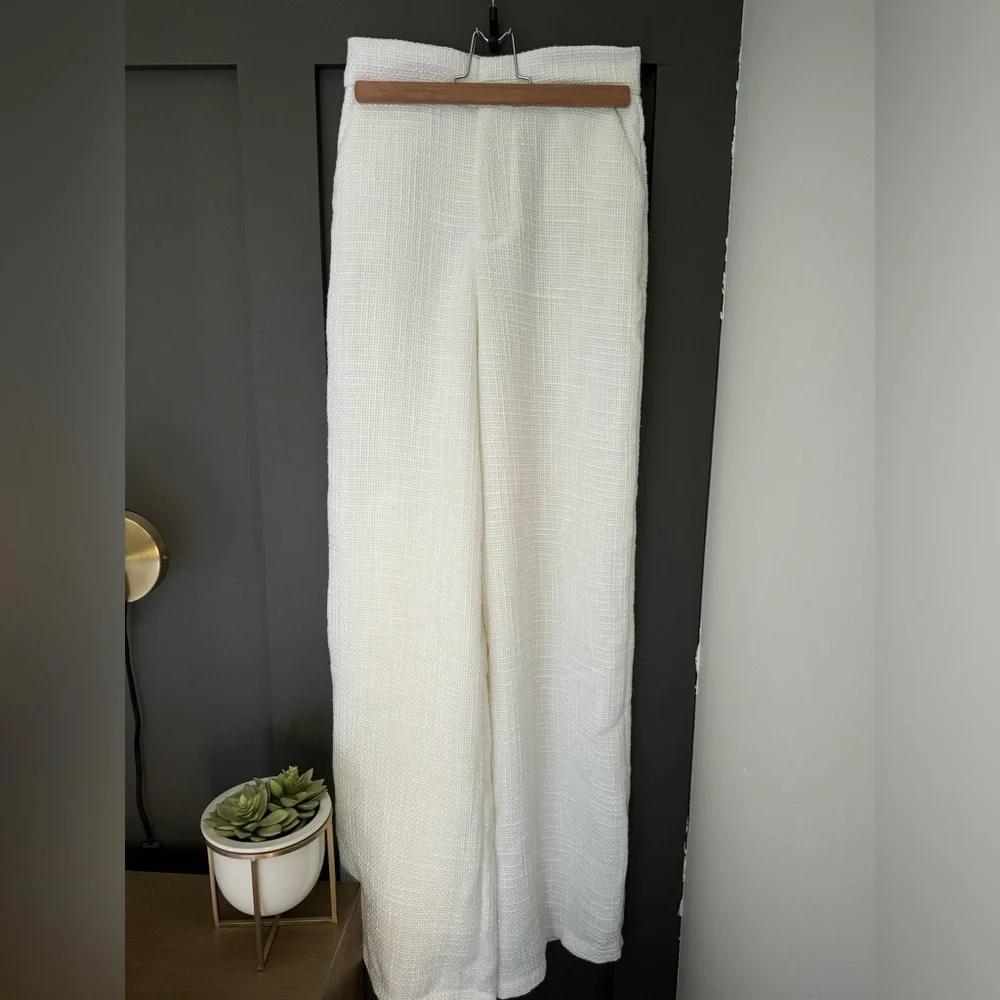 Showpo Walter’s Pant- Tweed Wide Leg Tailored Pant - Picture 5 of 8